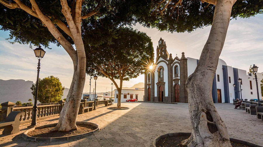 Santa Lucía de Tirajana een pittoreske dorp, rustige en met een lokale sfeer